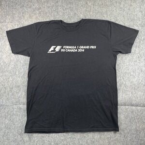Formula 1 Grand Prix Du Canada 2014 T-Shirt Men's XL Black Short Sleeve